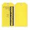 Zoro Select Production Status Tag, Cleaning and Maintenance, Polyester, 3 in H x 5 3/4 in W, Yellow, Rectangle 2RMV1 - alternate 2