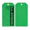 Zoro Select Production Status Tag, Cleaning and Maintenance, Cardstock, 3 in H x 5 3/4 in W, Green, Rectangle 2RMV5 - alternate 2