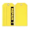 Zoro Select Tag, Repair, Cardstock, 3 in H x 5 3/4 in W, Yellow, Rectangle, 100 PK 2RMV6 - alternate 2