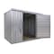 Zoro Select Steel Single Depth Storage Building, Silver STOR-96-G-W-1RH - alternate 1