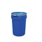 Eagle 1601MB 30-Gallon Open Head Polyethylene Transport Drum – Blue, Unlined