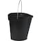 Vikan 3 1/4 gal Round Bucket, 12-3/4 in H, 12 4/5 in Dia, Black, Polypropylene/Stainless Steel 56869 - alternate 5