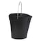 Vikan 3 1/4 gal Round Bucket, 12-3/4 in H, 12 4/5 in Dia, Black, Polypropylene/Stainless Steel 56869 - alternate 1