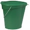Vikan 3 1/4 gal Round Bucket, 12-3/4 in H, 12 4/5 in Dia, Green, Polypropylene/Stainless Steel 56862 - alternate 3
