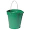 Vikan 3 1/4 gal Round Bucket, 12-3/4 in H, 12 4/5 in Dia, Blue, Polypropylene/Stainless Steel 56863 - alternate 6