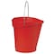 Vikan 3 1/4 gal Round Bucket, 12-3/4 in H, 12 4/5 in Dia, Red, Polypropylene/Stainless Steel 56864 - alternate 3