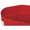 Vikan 3 1/4 gal Round Bucket, 12-3/4 in H, 12 4/5 in Dia, Red, Polypropylene/Stainless Steel 56864 - alternate 9