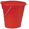 Vikan 3 1/4 gal Round Bucket, 12-3/4 in H, 12 4/5 in Dia, Red, Polypropylene/Stainless Steel 56864 - alternate 4