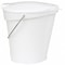 Vikan 3 1/4 gal Round Bucket, 12-3/4 in H, 12 4/5 in Dia, White, Polypropylene/Stainless Steel 56865 - alternate 3