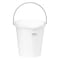 Vikan 3 1/4 gal Round Bucket, 12-3/4 in H, 12 4/5 in Dia, White, Polypropylene/Stainless Steel 56865 - alternate 1