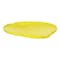 Vikan Round Pail Lid, 12 1/4 in Dia, Yellow, Polypropylene 56876 - alternate 1