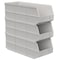 Akro-Mils Shelf Storage Bin, Plastic, Beige, 7 in H, 8 1/4 in W, 20 1/2 in L 30348BEIGE - alternate 3
