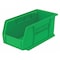 Akro-Mils Hang & Stack Storage Bin, Plastic, Green, 5 in H, 5 1/2 in W, 10 7/8 in L 30230GREEN - alternate 1