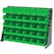 Akro-Mils Hang & Stack Storage Bin, Plastic, Green, 3 in H, 4 1/8 in W, 7 3/8 in L 30220GREEN - alternate 2