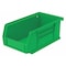 Akro-Mils Hang & Stack Storage Bin, Plastic, Green, 3 in H, 4 1/8 in W, 7 3/8 in L 30220GREEN - alternate 1