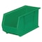 Akro-Mils Hang & Stack Storage Bin, Plastic, Green, 9 in H, 8 1/4 in W, 18 in L 30265GREEN - alternate 1