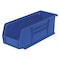 Akro-Mils Hang & Stack Storage Bin, Plastic, Blue, 4 in H, 4 1/8 in W, 10 7/8 in L 30224BLUE - alternate 1