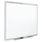 Quartet Dry Erase Board, Melamine, 48 in, 72 in, Aluminum Frame, White, Gloss S537-24 - alternate 3