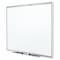 Quartet Dry Erase Board, Melamine, 48 in, 72 in, Aluminum Frame, White, Gloss S537-24 - alternate 2