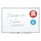 Quartet Dry Erase Board, Porcelain, 48 in, 72 in, Aluminum Frame, White, Gloss 2547 - alternate 3