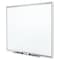 Quartet Dry Erase Board, Porcelain, 48 in, 72 in, Aluminum Frame, White, Gloss 2547 - alternate 5