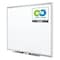 Quartet Dry Erase Board, Porcelain, 48 in, 72 in, Aluminum Frame, White, Gloss 2547 - alternate 2