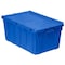 Buckhorn Attached Lid Container, 16.83 gal Volume Cap., 27 in L, 17 in W, 12 1/2 in H, Plastic, Blue AR2717120209000 - alternate 3