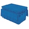 Buckhorn Attached Lid Container, 16.83 gal Volume Cap., 27 in L, 17 in W, 12 1/2 in H, Plastic, Blue AR2717120209000 - alternate 1