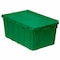 Buckhorn Attached Lid Container, 16.83 gal Volume Cap., 27 in L, 17 in W, 12 1/2 in H, Plastic, Green AR2717120204000 - alternate 3