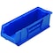 Quantum Storage Systems Storage Bin, Polypropylene/Polyethylene, Blue, 7 in H, 8 1/4 in W, 23 7/8 in L QUS950BL - alternate 1