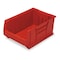 Quantum Storage Systems Storage Bin, Polypropylene/Polyethylene, Red, 11 in H, 16 1/2 in W, 23 7/8 in L QUS954RD - alternate 1
