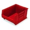 Quantum Storage Systems Storage Bin, Polypropylene/Polyethylene, Red, 12 in H, 18 1/4 in W, 23 7/8 in L QUS955RD - alternate 1