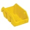 Quantum Storage Systems Hang & Stack Storage Bin, Plastic, Yellow, 5 in H, 6 5/8 in W, 12 1/2 in L QP1265YL - alternate 1