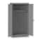 Tennsco Wardrobe Storage Cabinet, 72 in H, 36 in W, 18 in D, Swing, Keyed, Medium Gray, 1 Shelves, 0 Drawers 7114MGY - alternate 1
