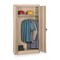 Tennsco Wardrobe Storage Cabinet, 72 in H, 36 in W, 18 in D, Swing, Keyed, Sand, 1 Shelves, 0 Drawers 7114SD - alternate 1
