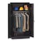 Tennsco Wardrobe Storage Cabinet, 72 in H, 36 in W, Swing, Keyed, Black, 1 Shelves, 0 Drawers 7114BK - alternate 1
