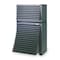 Huot Super Chest Combination Tool Chest/Cabinet, 8 Drawer, Gray, Steel, 34 in W x 19 in D x 23 in H 13530 - alternate 2