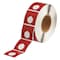 Brady Push Button Label, Red, Labels/Roll: 500 THTEP-170-593-.5RD - alternate 1