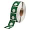Brady 2-2/5" x 2-2/5", Adhesive Push Button Label, Green THTEP-170-593-.5GN - alternate 1