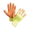 Showa Hi-Vis Coated Gloves, Natural Rubber Latex, Crinkled, Palm, 4 Abrasion Level, Gray, L (9) 1 PR 317L-09 - alternate 1