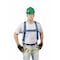 3M Protecta First(TM) Full Body Harness, Universal, 310 lb., Friction / Pass-Through Chest/ Back D-Ring AB17530 - alternate 2
