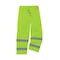 Ergodyne Hi-Visibility Rain Pants, Polyester, 30 1/4 in Inseam, Elastic Closure, Green, Size M 8915 - alternate 1