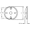 Bell Outdoor Weatherproof Cover, Round Box Type, 1 Gang, Lampholder/Cluster Cover Type 5197-0 - alternate 3