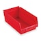 Akro-Mils Shelf Storage Bin, Plastic, Red, 4 in H, 8 3/8 in W, 11 5/8 in L 30150RED - alternate 1