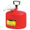 Eagle Mfg Type II Safety Can, Galvanized Steel, 2.5 gal, 7/8 in Flexible Metal Hose, Red, Flammables U226S - alternate 2