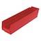 Akro-Mils Shelf Storage Bin, Plastic, Red, 4 in H, 4 1/8 in W, 17 7/8 in L 30128RED - alternate 1