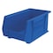 Akro-Mils Hang & Stack Storage Bin, Plastic, 8-1/4 in W x 14-3/4 in L x 7 in H, Blue 30240BLUE - alternate 1