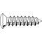 Zoro Select Sheet Metal Screw, #8 x 3/4 in, Zinc Plated Steel Oval Head Phillips Drive, 100 PK SMPOI0-800750-100P - alternate 1