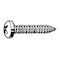 Zoro Select Sheet Metal Screw, #6 x 1 in, Plain 18-8 Stainless Steel Pan Head Phillips Drive, 100 PK U51660.013.0100 - alternate 1