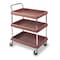 Metro Utility Cart with Deep Lipped Plastic Shelves, Polymer, 400 lb Load Capacity, 3 Shelves, 27 in W BC2636-3DBL - alternate 3